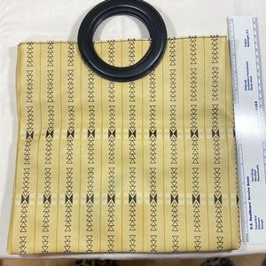 Clutch fold over bag Vegan friendly material